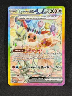 2025 Pokemon TCG EN-Prismatic Evolution Eevee ex #167 SIR Holo Near Mint - Image 1