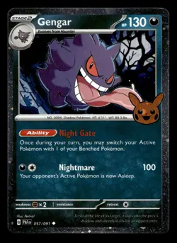 Gengar 057/091 Trick or Trade Holo Pokemon NM - Image 1