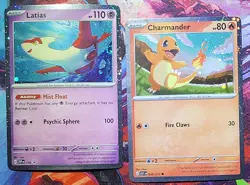 SWIRLS Latias & Charmander Cosmos Holo Promos Pokemon TCG - Image 1