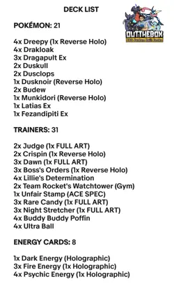 Dragapult Ex & Dusknoir - Pokemon TCG - OutTheBoxTCG Custom Meta Decks - Image 2