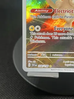 Pokemon TCG Pachirisu 208/198 Scarlet & Violet Base Set Illustration Rare LP - Image 5