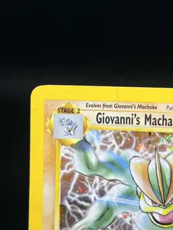 Pokemon TCG Giovanni’s Machamp 6/132 Gym Challenge Holo Rare DMG - Image 2