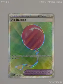 Pokemon TCG Air Balloon 166/132 Mega Ultra Rare Holo Mega Evolutions 🔥 Full Art - Image 1
