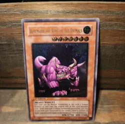 Yugioh Behemoth the King of All Animals FET-EN014 Ultimate Rare 1st Ed NM - Image 1