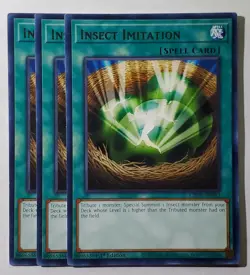 Yugioh x3 Insect Imitation GRCR-EN052 Rare 1st Edition New - Image 1