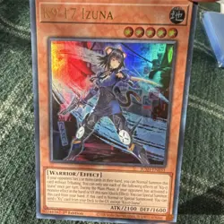 Konami Yu-Gi-Oh! K9-17 Izuna - Ultra Rare - 1st Edition JUSH-EN031 - Image 3