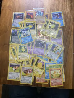 pokemon tcg mixed 39 card lot Neo Base Set 1st Ed Gym Heroes PIKACHU - Image 1