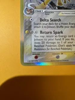 Jolteon 7/113 Holo Delta Species 2005 Rare Vintage Pokemon Card LP/NM - Image 5