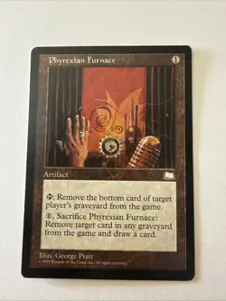 MTG magic cards 1x Phyrexian Furnace Weatherlight Light Play, English Read - Image 1