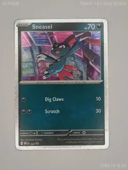 Sneasel #020 SWIRL NM Black Star Promo Phantasmal Flames MEP Pokemon Card - Image 1