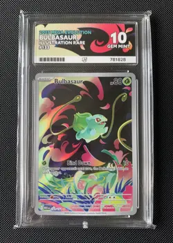 Pokemon Bulbasaur 133/132 Ace 10 Graded Card Mega Evolution IR Gem Mint - Image 1