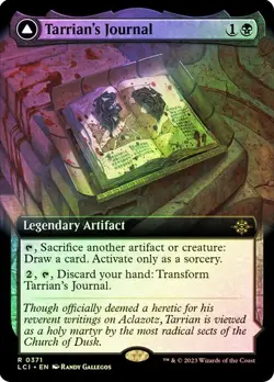 MTG TARRIAN'S JOURNAL EXTENDED ART FOIL The Lost Caverns of Ixalan NM - Image 1