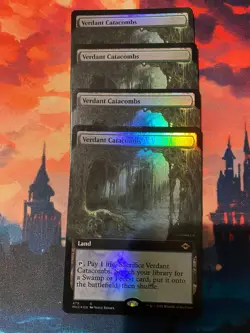 MTG Modern Horizons 2 Verdant Catacombs Extended Art Foil x 4 - Image 1