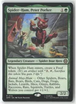 Spider-Ham, Peter Porker R Marvel's Spider-Man 114 NM Non-Foil - Image 1