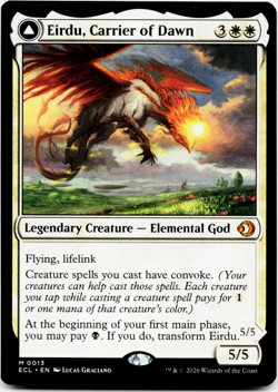 Eirdu, Carrier of Dawn [Lorwyn Eclipsed] Magic - MTG ECL 0013 ⚪ - Image 1