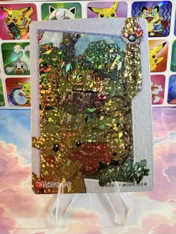 Pokemon Pikachu Vintage Pocket Monsters Vending HOLO Prism Sticker 1999 Bandai - Image 3