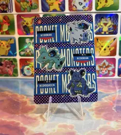 Pokemon Nidoqueen Vintage Pocket Monsters Vending HOLO Prism Sticker 99 Nintendo - Image 1