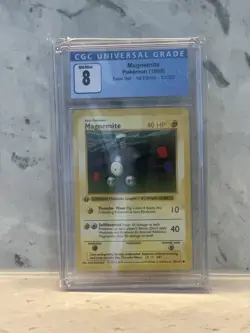 1999 Pokemon Base Set 1st Edition Magnemite #53 CGC 8 - Image 1