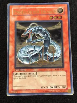 Yugioh Proto-Cyber Dragon SOI-EN010 1ST ULTIMATE (MP) - Image 1