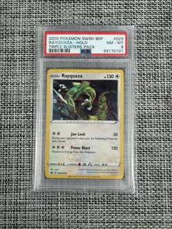 Rayquaza SWSH029 SWSH: Sword & Shield Promo Cards Holo PSA 8 - Image 1
