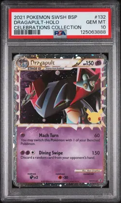 Dragapult (Prime) SWSH132 SWSH: Sword & Shield Promo Cards Holo PSA 10 - Image 1