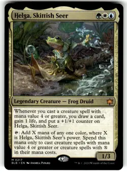 Helga, Skittish Seer M Bloomburrow 217 NM - Image 1
