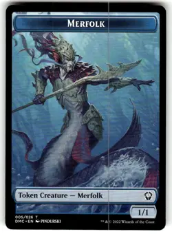 Merfolk Token (005) Dominaria United DMU MTG Magic - Image 1