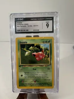CGC 9 Hoppip Pokemon (2000) Neo Genesis 1st Edition - 61/111 - Image 1