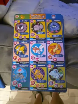 Burger King Pokemon Uncut Sheets 4 Different Sets 40 Total Sheets - Image 1