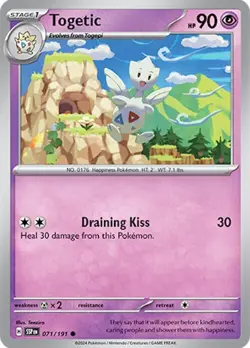Normal - Togetic - 071/191 - SV08: Surging Sparks - NM - Image 1