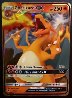Charizard GX 9/68 Holo Rare GX Hidden Fates Pokemon Near Mint - Image 1