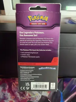 Pokemon TCG Knock Out Collection Suicune Promo 2 Packs & Stickers FACTORY SEALED - Image 3