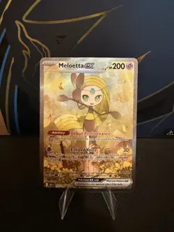 2025 Pokemon Black Bolt #167/086 Meloetta ex Special Illustration Rare - Image 1