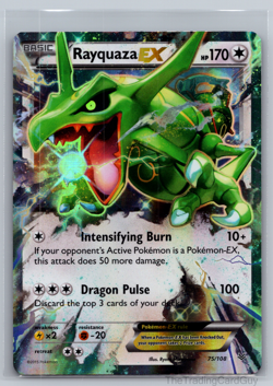 Pokemon TCG Rayquaza EX 75/108 Roaring Skies LP - Image 1
