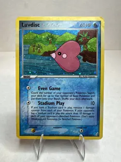 Luvdisc 7/100 - EX Crystal Guardians Pokemon TCG 2006 Holo Rare - MP - Image 1