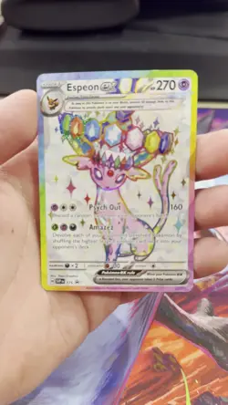 Pokemon Espeon EX SVP 175 Premium Figure Collection Black Star Promo - Image 2