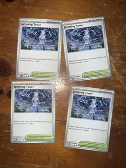 4x Jamming Tower 153/167 x4 - Twilight Masquerade - Pokemon TCG - Playset - Image 1