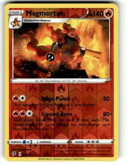 Pokemon - Magmortar - Rare Reverse Holo - 030/192 - Rebel Clash - NM/M - Image 1