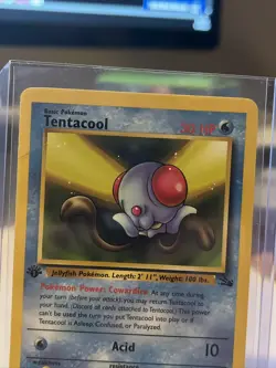 Pokemon TCG Tentacool Fossil 56 Regular 1st Edition Common LP/NM - Image 2