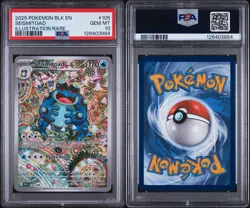 2025 POKEMON BLK EN-BLACK BOLT ILLUSTRATION RARE #105 SEISMITOAD PSA 10 - Image 3