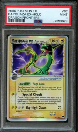 Pokemon Holo Rayquaza ex Delta Species #97 | PSA 9 Mint | Dragon Frontiers 2006 - Image 1