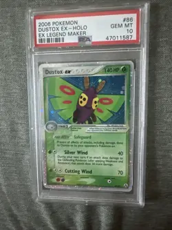 Pokemon 2006 Dustox ex #86 EX Legend Maker Holo PSA 10 GEM MINT - Image 2