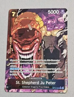 One Piece TCG St. Shepherd JuPeter Alt Art OP13-084 Carrying On His Will English - Image 1