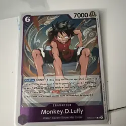 One Piece Monkey.D.Luffy OP03-070 Pillars of Strength Rare Foil 7000 Namco - Image 1