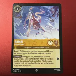 Disney Lorcana Winterspell (11) #24/204 Bambi - Ethereal Fawn NM Regular - Image 1