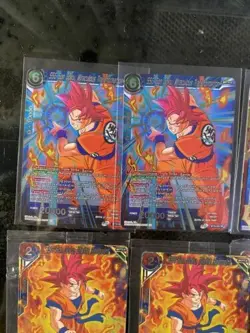 DRAGON BALL Z CCG TCG 11 Card Lot (w/ SSB VEGETA & SS TRUNKS FATHER-SON BONDS) - Image 2