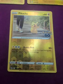 Pikachu Pokemon Go Holo And Reverse Holo 5 Card Lot - Image 5