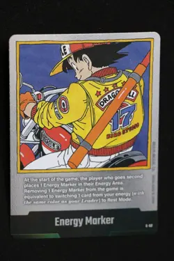 Dragon Ball E-52 Son Goku Silver Energy Marker Booster Card Fusion World - Image 1
