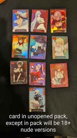 Official Otaku Box WCC Arc 1 Chapter 1 Sealed 10 Waifu Card Booster Set 18+ Nude - Image 3