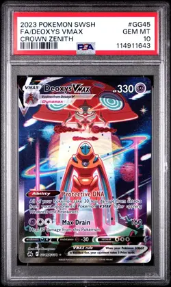 Pokemon 2023 Crown Zenith Deoxys V Max Ultra Rare Card GG45/GG70 PSA 10 - Image 1
